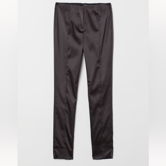 Black Satin Pants - Picture 1 of 9